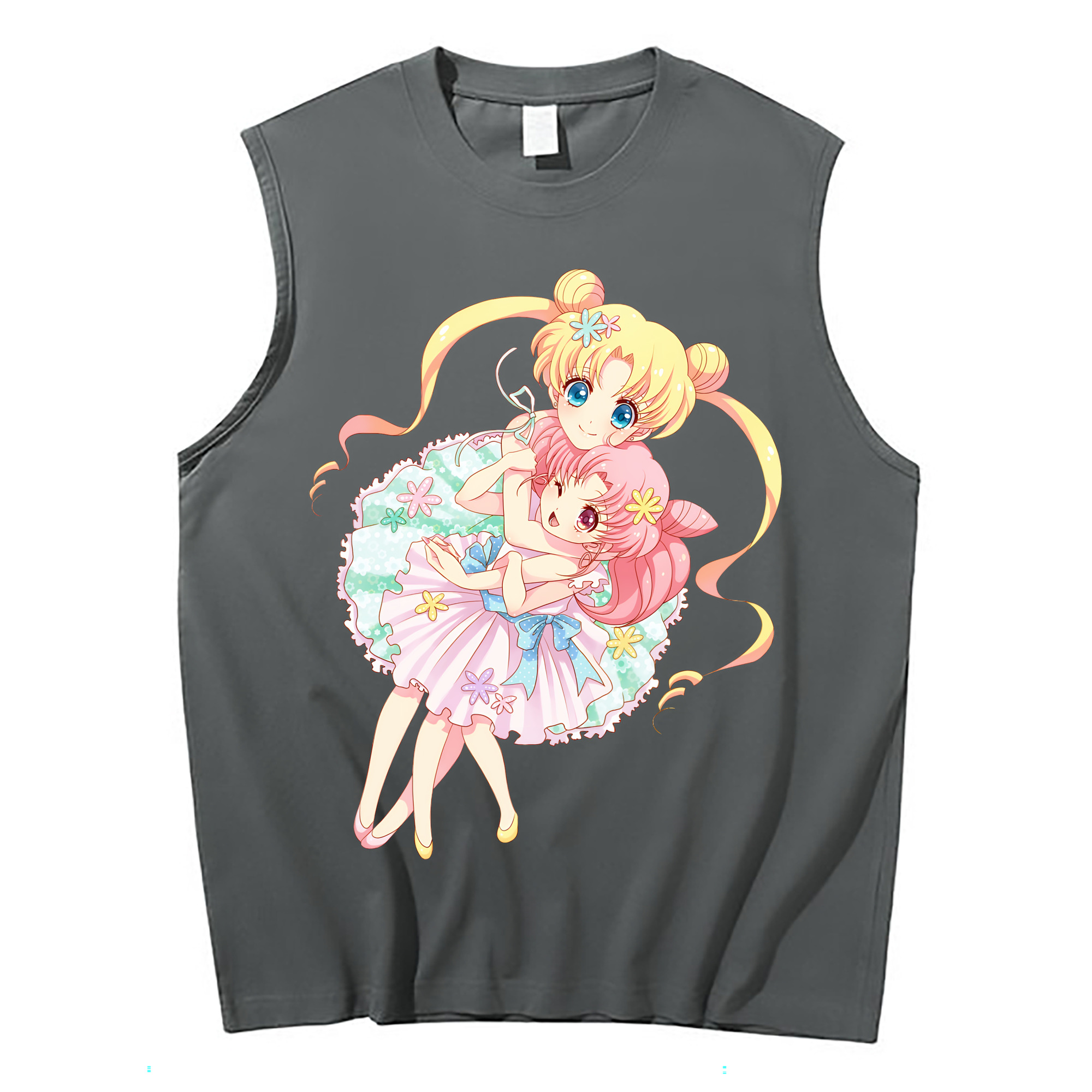 （画像用） 美少女戦士セーラームーン 愛野 美奈子 あいの みなこ Sailor Moon Aino Minako コットン100％タンクトップ（フロントプリント）